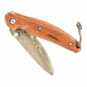 EDC Outdoor Folding Pocket Knife - Damascus Pattern Steel - Pocket Utility Tool - Style 0745