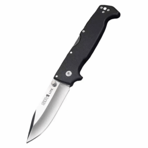 Outdoor Camping Folding Pocket Knife - Black Handle Clip Point Utility Tool - Style 3990