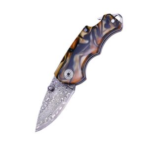 Damascus Folding Pocket Knife