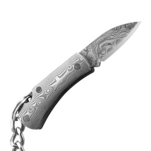 Mini Damascus Folding Knife