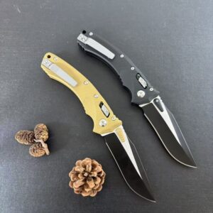 Gold Handle Outdoor EDC Folding Knife Set