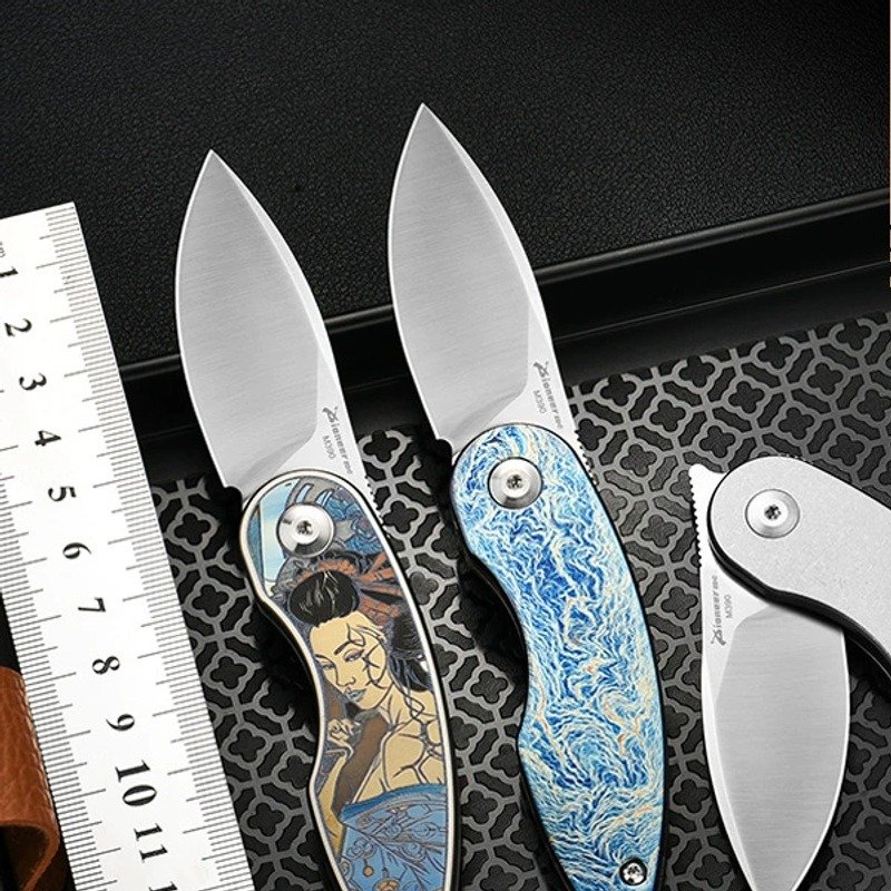 Color Engraved Outdoor EDC Folding Knife Color Engraved Outdoor EDC Folding Knife