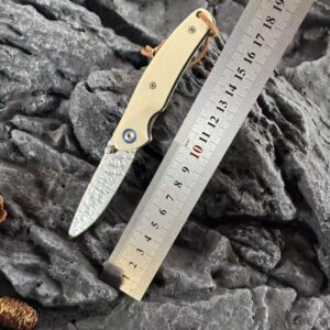 Cream Handle Outdoor EDC Folding Knife