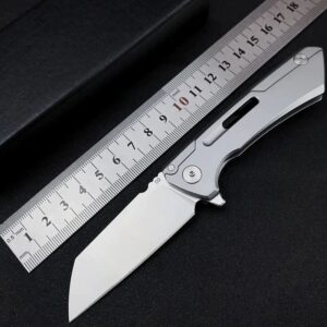 Silver Outdoor EDC Folding Knife