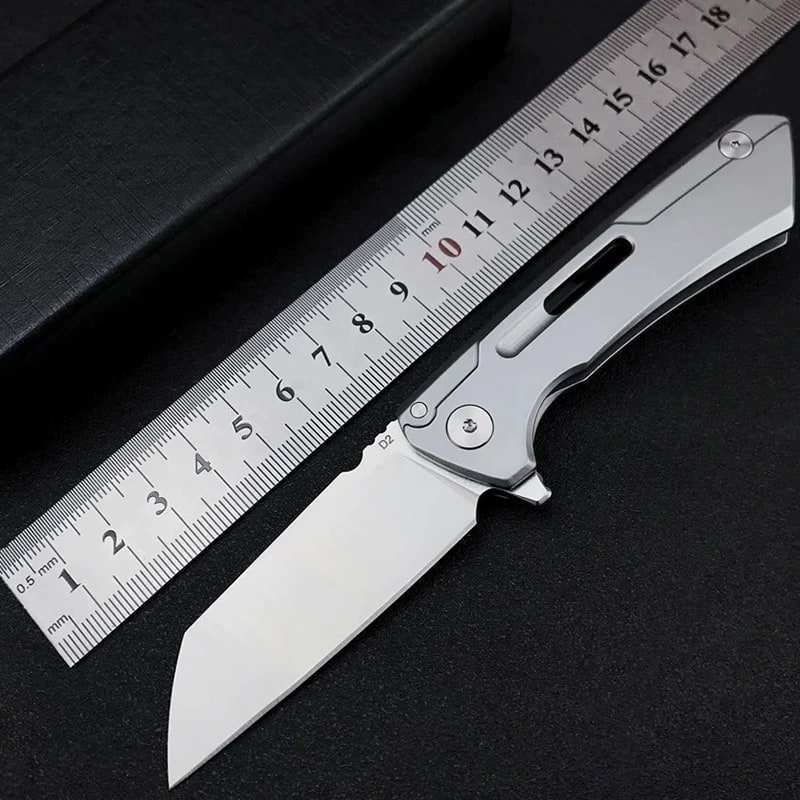 Silver Outdoor EDC Folding Knife Silver Outdoor EDC Folding Knife