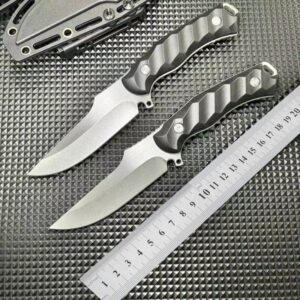 Silver Handle Outdoor EDC Folding Knife Set