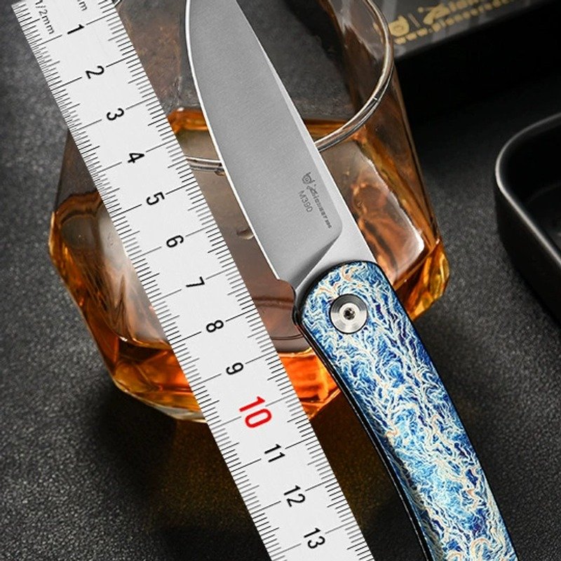 Blue Handle Outdoor EDC Folding Knife Blue Handle Outdoor EDC Folding Knife