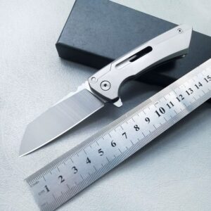 Silver Outdoor EDC Folding Knife