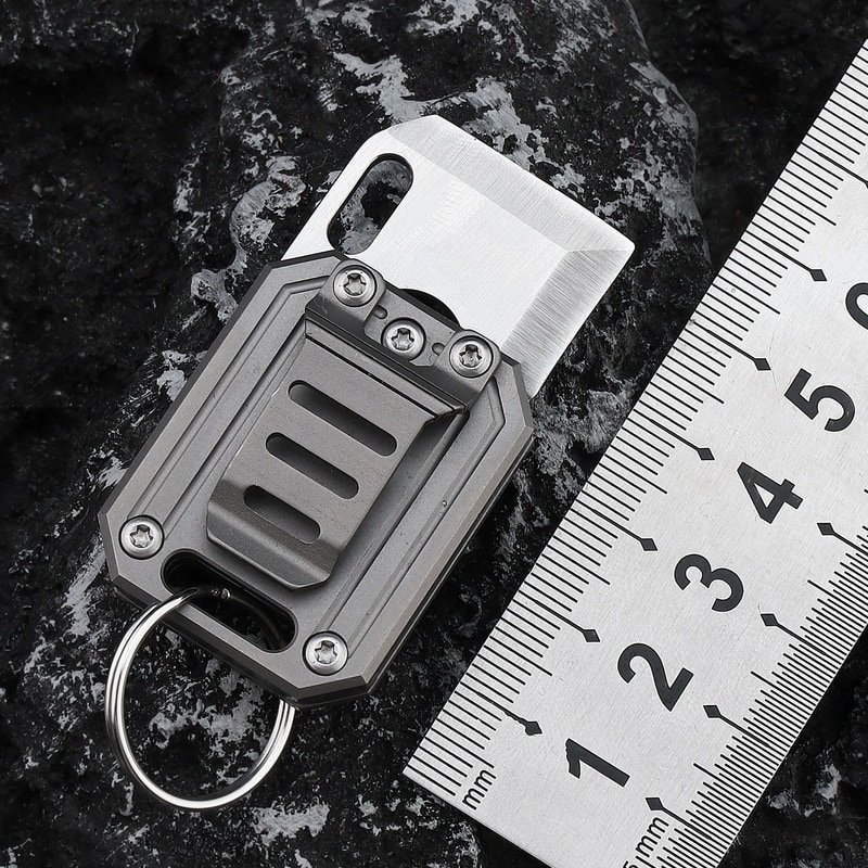 Compact Keychain Utility Knife with Clip Sheath Compact Keychain Utility Knife with Clip Sheath