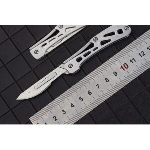 Compact Outdoor EDC Folding Utility Knife Pair