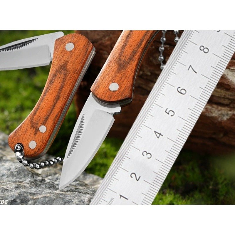 Wood Handle Outdoor EDC Folding Knife Pair Wood Handle Outdoor EDC Folding Knife Pair