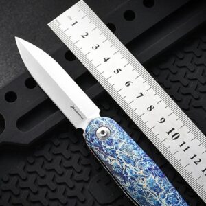 Blue Handle Outdoor EDC Folding Knife