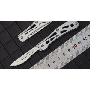 Silver Multi-Function Folding Utility Knife Set