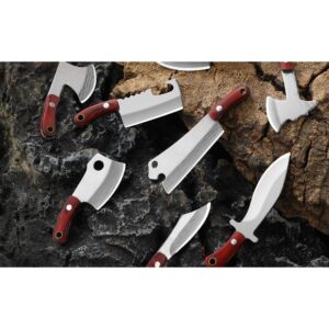 Wood Handle Mini Outdoor Utility Knife Set