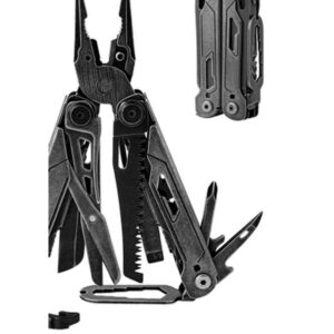 Black Outdoor Multi-Tool Folding Pliers Set