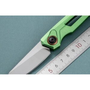 Green Handle Outdoor EDC Folding Knife