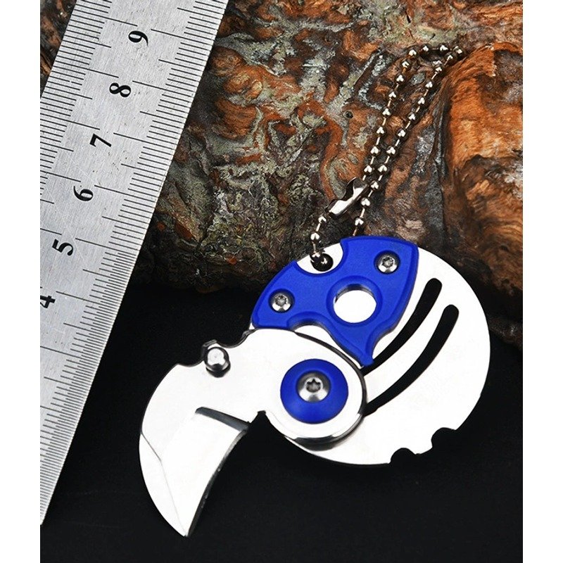 Blue Compact Keychain Utility Knife Blue Compact Keychain Utility Knife