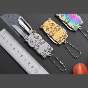Panda Keychain Outdoor Utility Knife Set