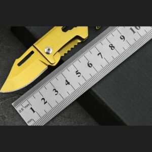 Gold Mini Outdoor Utility Folding Knife