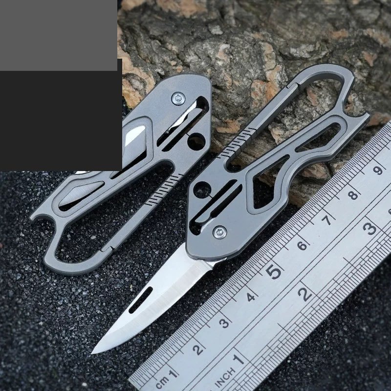 Grey Carabiner Outdoor Utility Knife Pair Grey Carabiner Outdoor Utility Knife Pair