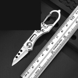 Silver Climbing Clip Outdoor Utility Folding Knife