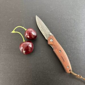 Wood Handle Outdoor Folding Knife