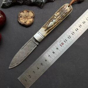 Stag Handle Outdoor Folding Knife