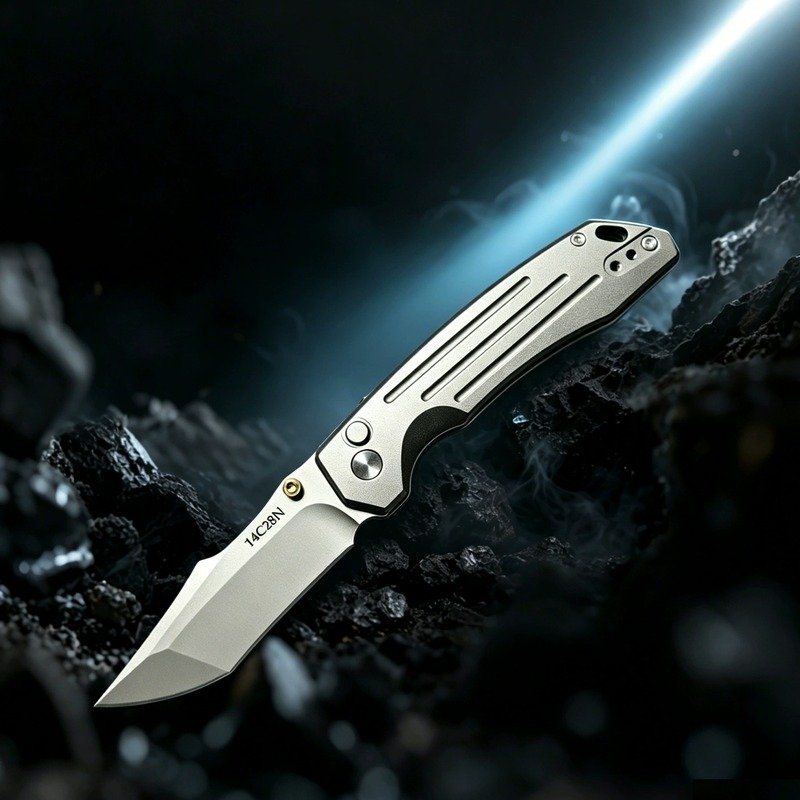 Silver Handle Outdoor Folding Knife Silver Handle Outdoor Folding Knife