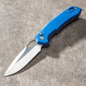 Blue Aluminium Outdoor Folding Knife