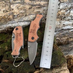 Wood Handle Outdoor EDC Folding Knife