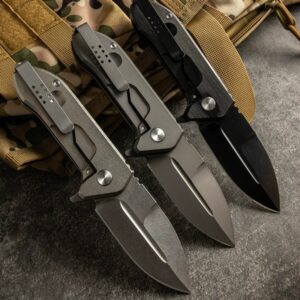 Titanium Style Outdoor EDC Folding Knife