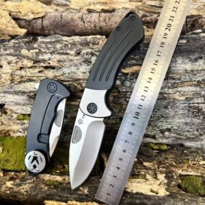 Grey Outdoor EDC Folding Knife