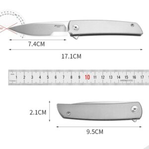 Stonewashed Outdoor EDC Folding Knife