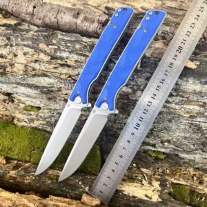 Blue Handle Outdoor EDC Folding Knife