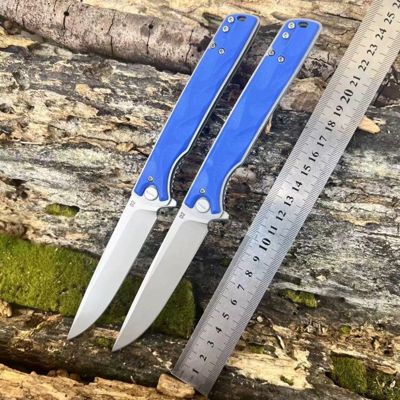 Blue Handle Outdoor EDC Folding Knife Blue Handle Outdoor EDC Folding Knife