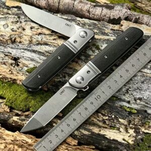 Black Handle Outdoor EDC Folding Knife