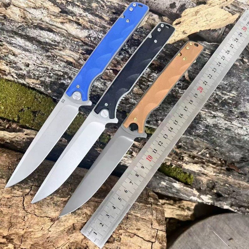 Blue Multi Handle Outdoor EDC Folding Knife Set Blue Multi Handle Outdoor EDC Folding Knife Set