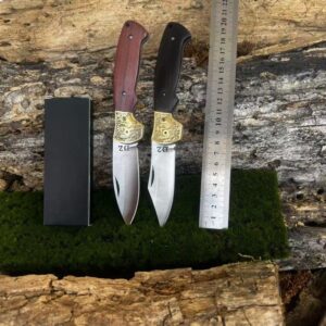 Wood Handle Outdoor EDC Folding Knife Set