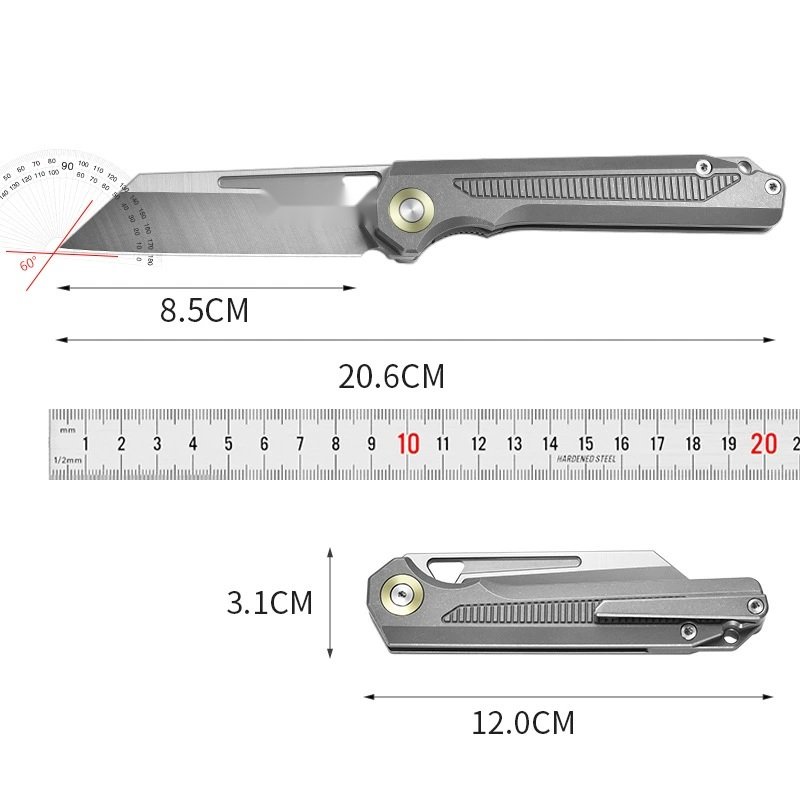 Titanium Outdoor EDC Folding Knife Titanium Outdoor EDC Folding Knife