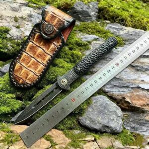 Pattern Handle Outdoor EDC Folding Knife