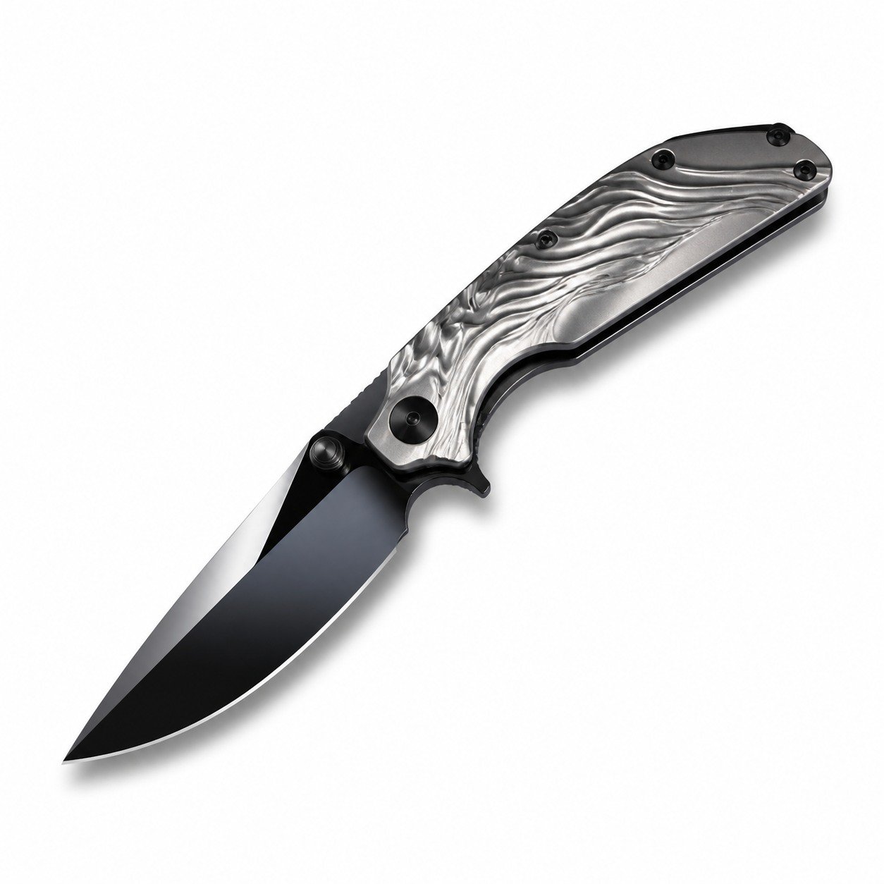 48683-main-white-clean.jpg Undead Tiger Might Edition M390 Mirror DLC Blade Titanium Alloy Handle SF Express