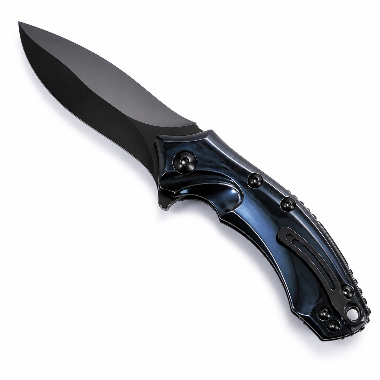 48695-main-white-clean.jpg Microtech Amphibious M390 Ultra Mirror DLC Blade Titanium Alloy Handle SF Express