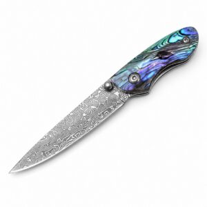 Baobei Is A Big Damascus With A Small Turn Folding Knife