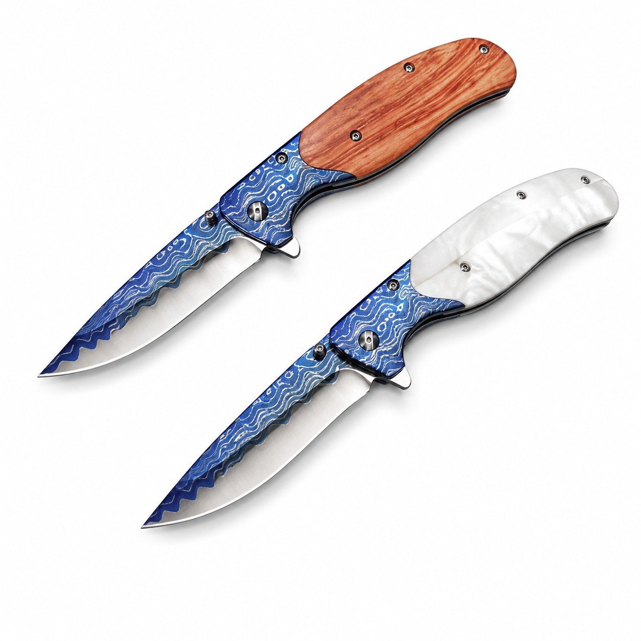 48870-main-white-clean.jpg Small Folds Of Sea Wave Patterns Folding Knife