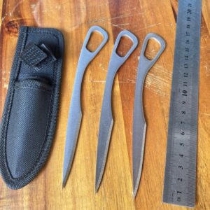 Practice Throwing Knife Set YF126 – 3-Piece, White